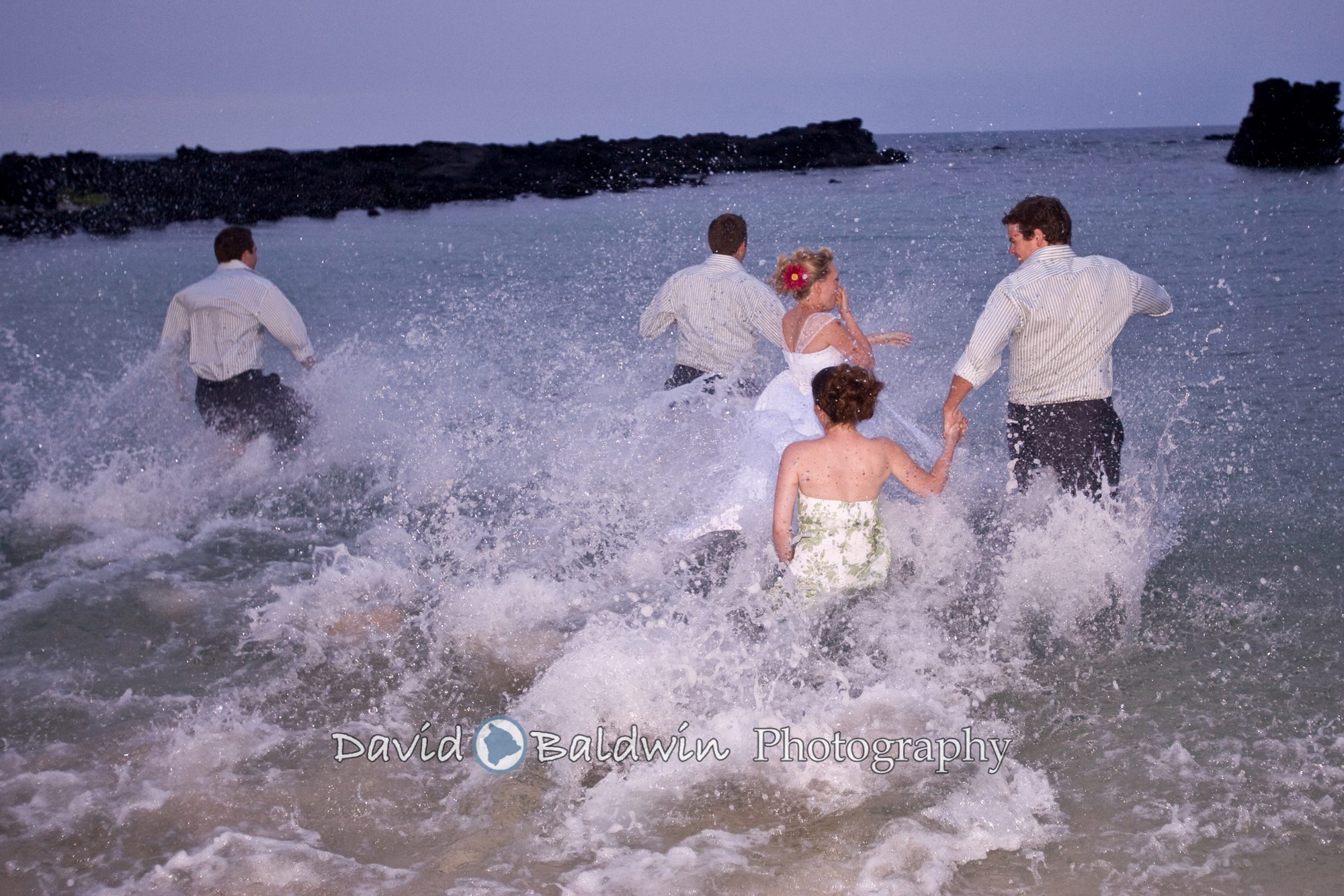 bride running in ocean fb-5