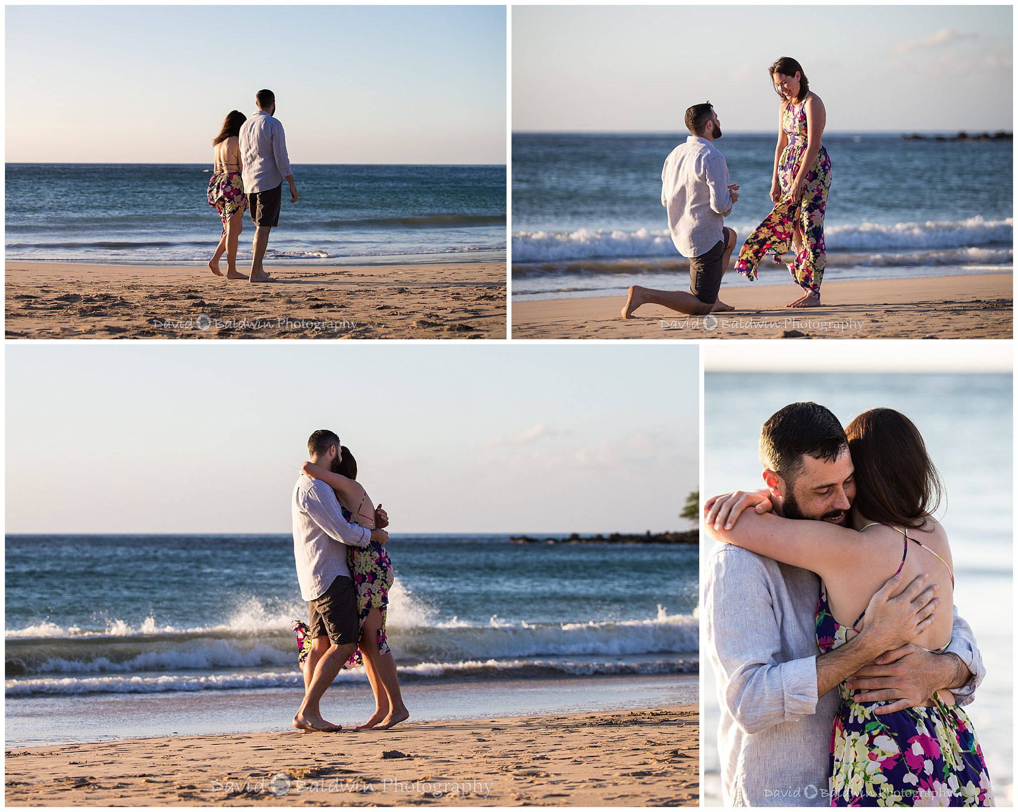 engagement photos kona hawaii,surprise proposal mauna kea beach hotel,