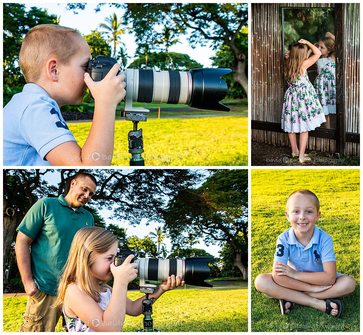 little girl getting ready for her photo session