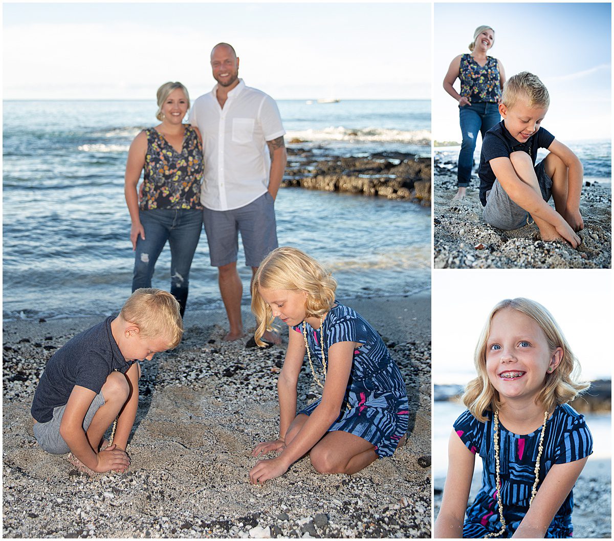 family portraits pahohoe beach park,