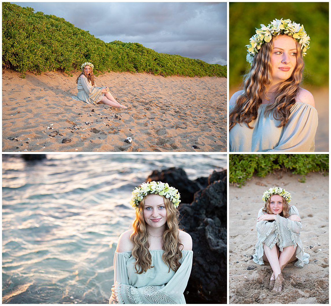 senior portraits kona big island hawaii,