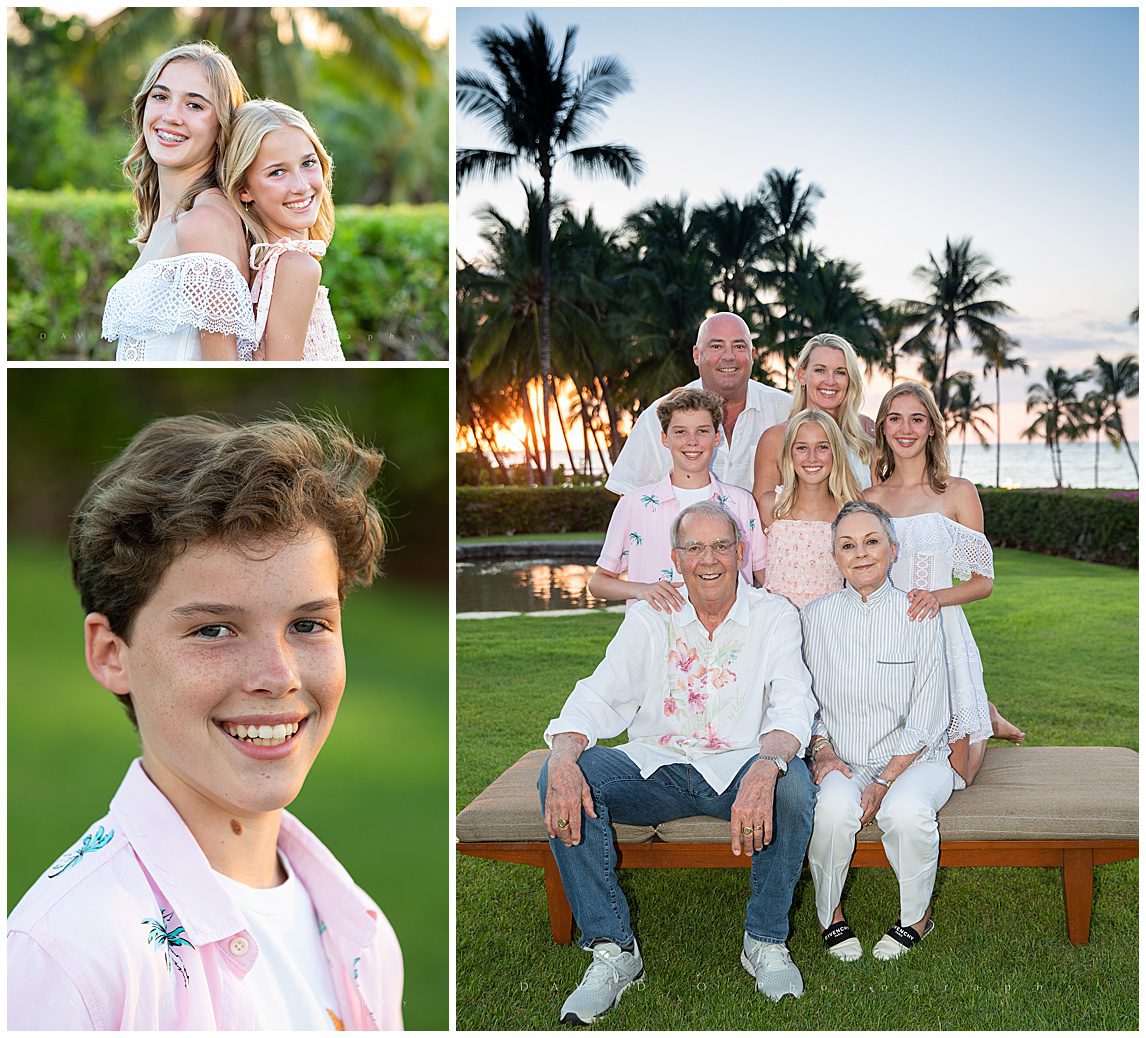 family portrait photographer fairmont orchid,